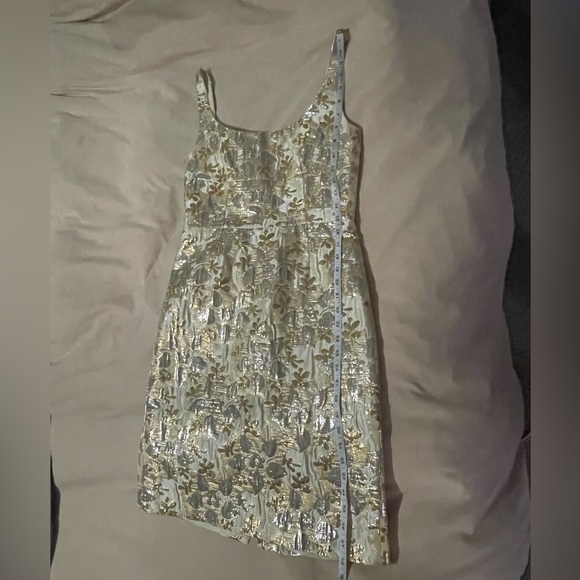J Crew Collection Gold and Silver Metallic cocktail dress - Picture 12 of 13